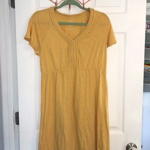 Sonoma size large yellow knit dress